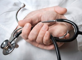 stethoscope in the hands