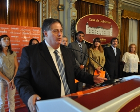 Collia durante el acto de asunción de autoridades2
