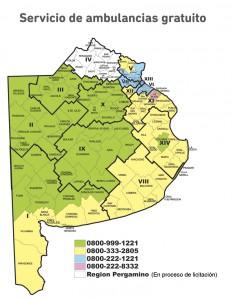 MAPA AMBULANCIAS