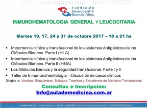 inmunohematologia general y leucocitaria FLYER