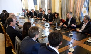 Rubinstein y Stanley con Macri