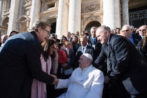 Ministro con el Papa Francisco