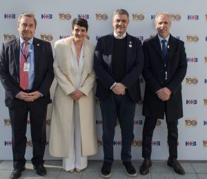 Juan Irigoin, Director Gral HB, Mariana Sciarretta, Dir. Comercial HB; Jorge Macri, Alejandro Mansilla Lockwood, Presidente HB